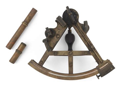 lot cased double frame sextant by john cail 19th century case 11” x 13”
