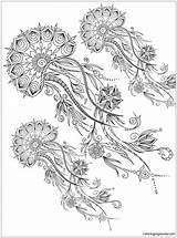 Coloring Pages Adult Printable Adults Advanced Mola Color Jelly Print Fish Doodle Gorgeous Book Mandala Beauty Doodles Nature Flower Sheets sketch template