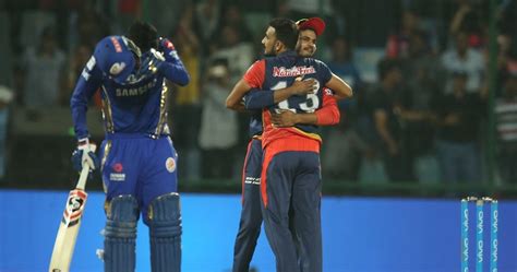 ipl  match recap delhi win   runs knock mumbai