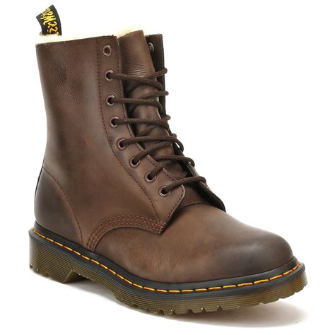 lyst dr martens dr martens womens dark brown burnished wyoming serena boots  brown