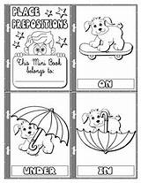 Coloring Preposition Place Prepositions Colouring Under Pages Worksheet Worksheets Para Mini Vocabulary Book Games Activities Kids English Imagen Books Esl sketch template