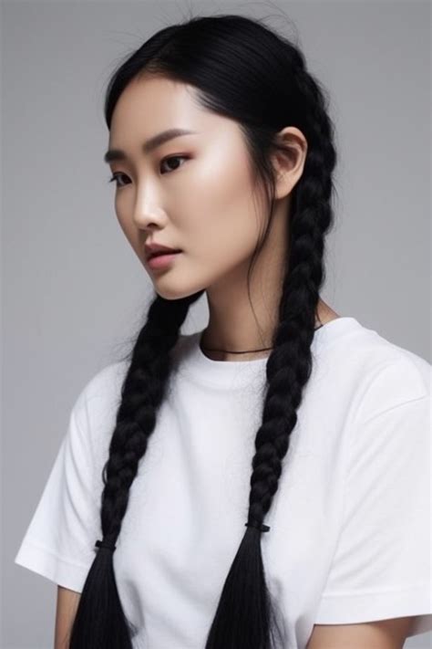 Asian Hair Braid Blond Hair Style Korea Plaits Hairstyles Workout