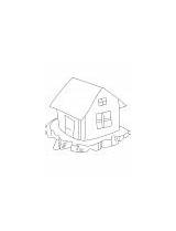 Hut Coloring Pages Small sketch template