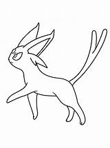 Pokemon Espeon Coloring Pages Umbreon Color Getdrawings Printable Getcolorings Pag sketch template
