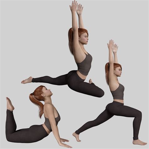 rts relaxing yoga poses  genesis    female  figure assets
