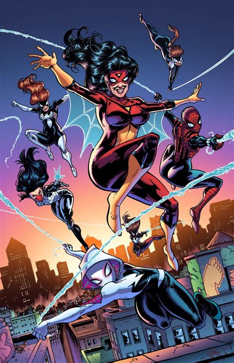 Spider Women By J Skipper On Deviantart Heróis Marvel