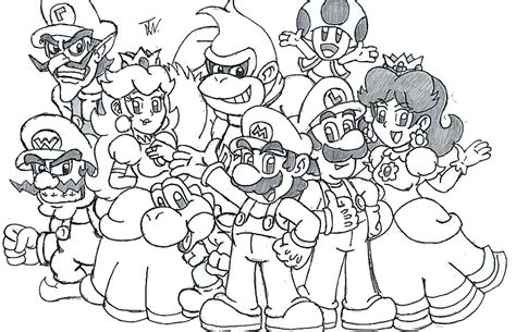 mario party coloring pages  getdrawings