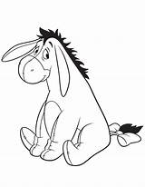 Eeyore Coloring Pooh Pages Winnie Drawing Disney Printable Clipart Kids Baby Cartoon Piglet Line Colouring Tattoo Books Tigger Adult Clip sketch template