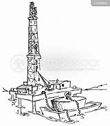 Drilling Rig Rigs Oil Cartoon Funny Cartoons Comics Coloring Cartoonstock Sketch Template Pages Sea sketch template