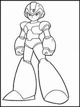 Mega Colorir Megaman Dibujar Websincloud sketch template