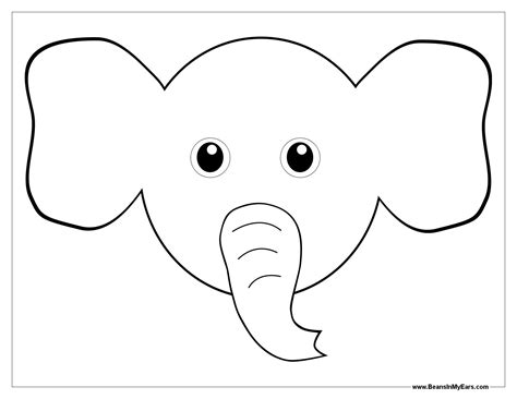 elephant head coloring page elephants coloring book pinterest