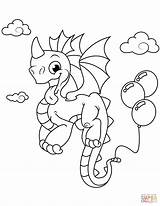 Dragon Coloring Pages Cute Baby Dragons Mania Legends Balloons Printable Print Color Cartoon Mandala Template Bird Colorings Drawing Book Games sketch template