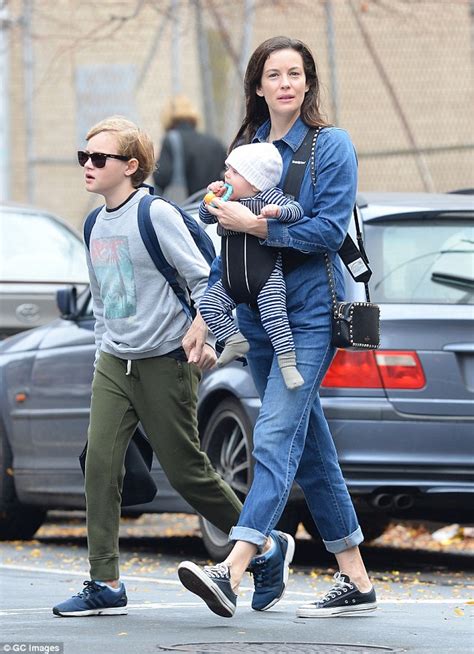 liv tyler bonds with her sons milo and sailor in new york