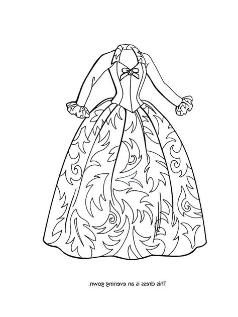 coloring page  fancy dresses quality coloring page coloring home