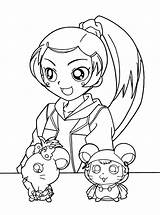 Coloring Hamtaro Pages Print sketch template