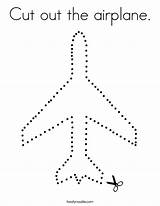 Airplane Preschool Flugzeug Twistynoodle Ausschneiden Noodle Twisty sketch template