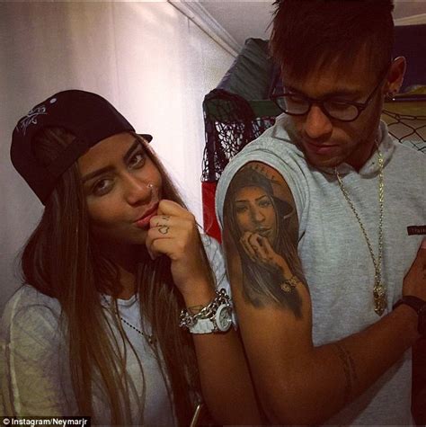 Neymar S Sister Rafaella Gets Neymar S Eyes Inked On