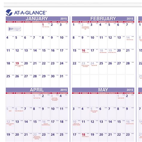 amazoncom   glance yearly wall calendar      page