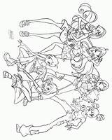 Winx Kolorowanki Klub Druku sketch template