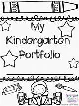 Portfolio Kindergarten Portfolios Preschool Student Covers Cover Made Pre Book Pocket Kids Children Coloring Easy Assessment Boy Templates Students Memory sketch template