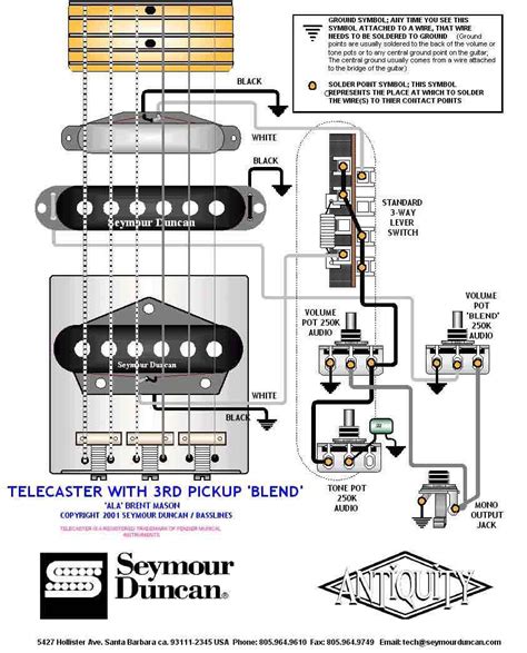 tele wiring diagram   pickup telecaster build pinterest guitars