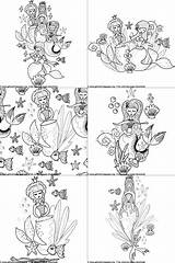 Coloring Pages Mermaid Zentangle Printables Getcoloringpages sketch template