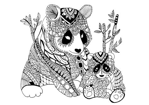 zentangle panda  images panda coloring pages animal coloring