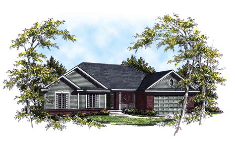 hip roofed ranch ah architectural designs house plans