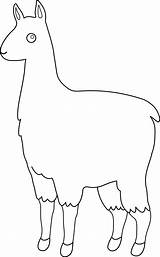 Llama Clip Alpaca Cute Clipart Line Outline Cliparts Coloring Library Clipartix Sweetclipart Animal Wikiclipart sketch template