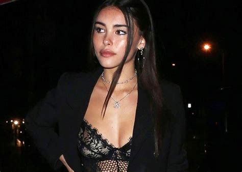 Madison Beer See Through This Sheer Top Fits Her
