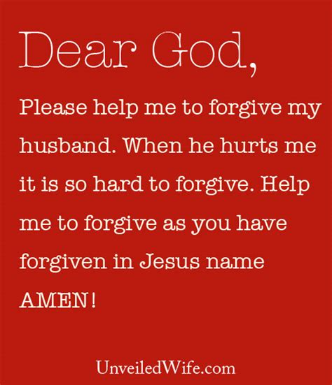 prayer of the day forgiving my husband