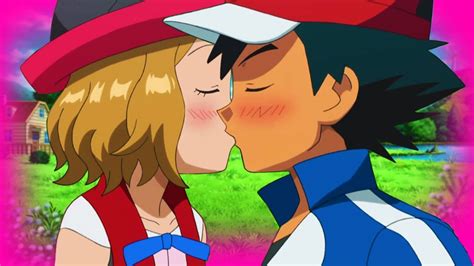 Ash X Serena Kiss 💗 Amourshipping 💗 Pokemon Amv Youtube