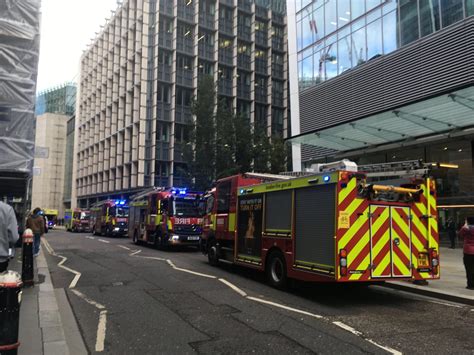 londons walkie talkie skyscraper evacuated  fire breaks  cityam