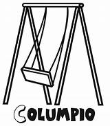 Columpio Imagenes Plusesmas sketch template
