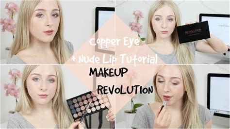 Copper Eye And Nude Lip Make Up Tutorial Emily Rose Youtube