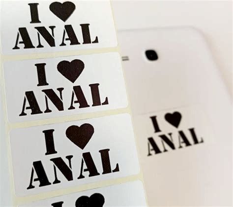 i love anal sticker pack i love anal decal 100 500 pack gag etsy