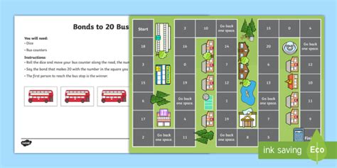 Number Bonds To Bus Game Board Game Teacher Made 86880 Hot Sex Picture