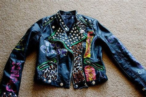 Diy New 80s Punk Jacket · How To Decorate A Leather Jacket