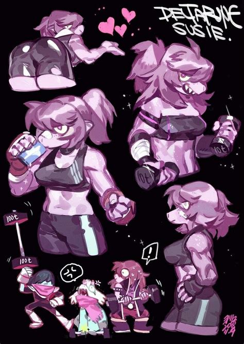 deltarune susie ralsei kris undertale fanart runes anime