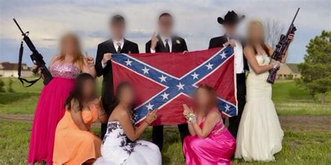 teen in prom photo with guns and confederate flag apologizes