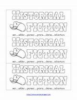 Genre Bookmarks Printable Color sketch template
