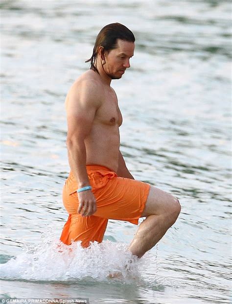 mark wahlberg shows off his ripped physique as he takes a