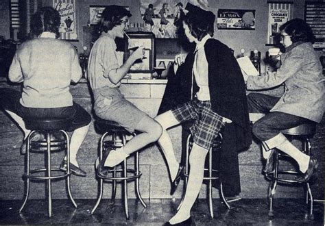 at the malt shop 1952 vintage teenagers 1950s nostalgia vintage