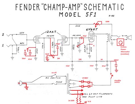 fender champ schematic