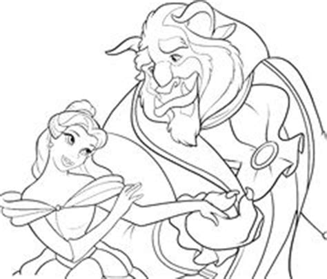 beauty   beast dancing coloring pages  kids printable