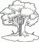 Coloring Tree House Magic Pages Clipart Clip Microsoft Print sketch template