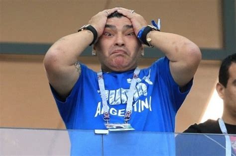 argentina vs croatia diego maradona cries after shock world cup defeat