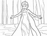 Coloring Elsa Frozen Pages Disney Princess Queen Kids Print Printable Anna Let Go Drawing Snow Template Sheets Sister Animation Movies sketch template