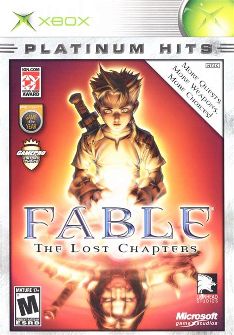 fable  lost chapters  xbox box cover art mobygames