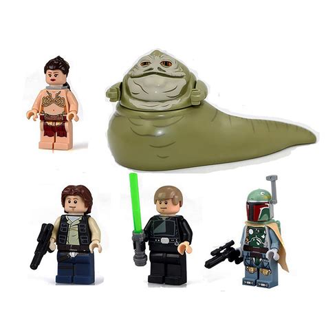 Jabba Hut Fige Leila Han Solo Boba Fett Minifigures Lego